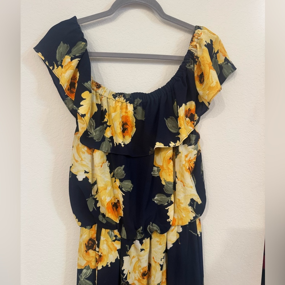 Floral Off-Shoulder maxi dress